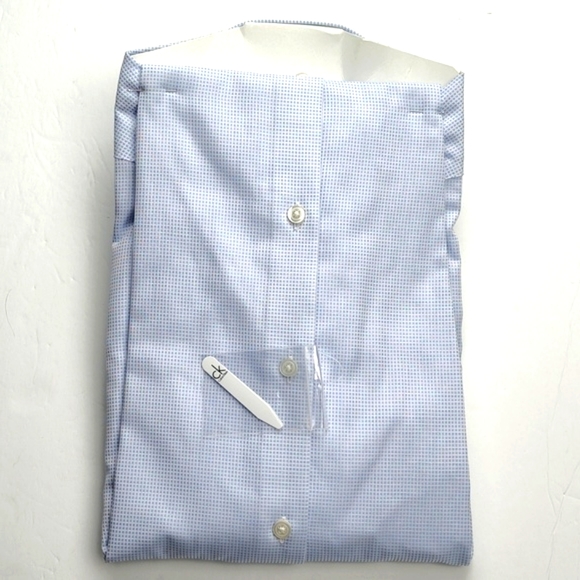 NWT Calvin Klein infinite non iron men's dress shirt slim fit 16 sleeve 34/35 - Picture 2 of 6
